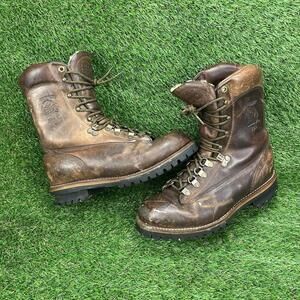 Vintage Chippewa USA Arctic 25490 Vibram Leather Mens Boots Size 7 EUC